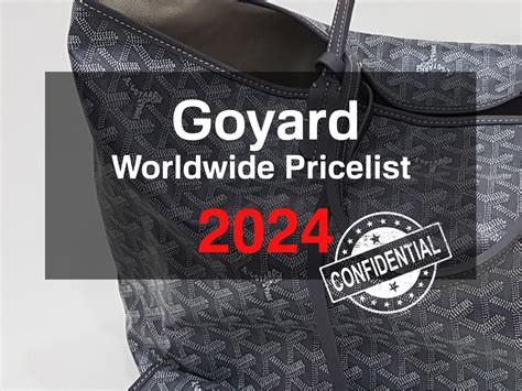 goyard bag price list|Goyard bucket bag price 2023.